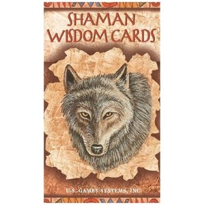 Гадальные карты U. S. Games Systems Таро Shaman Wisdom Cards, 65 карт, коричневый/оранжевый, 277