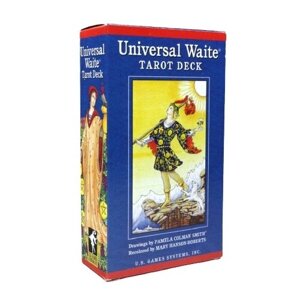 Гадальные карты U. S. Games Systems Таро Universal Waite Tarot Deck, 78 карт, желтый/синий, 300