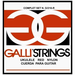 GALLI G216R струны для укулеле среднего натяжения красного цвета