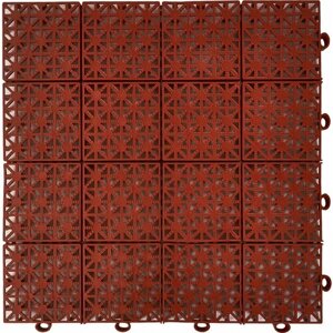 Газонная решетка Pol Piast 30х30х1,1см 9 шт 0,81м² цвет коричневый