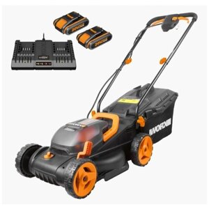 Газонокосилка WORX WG779E 40V 5,0Ач аккумуляторная колесная