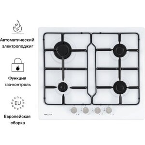 Газовая варочная панель Krona ORTICA 60 WH, белый