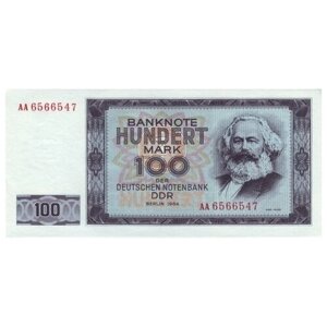 Германия (ГДР) 100 марок 1964 г Карл Маркс UNC