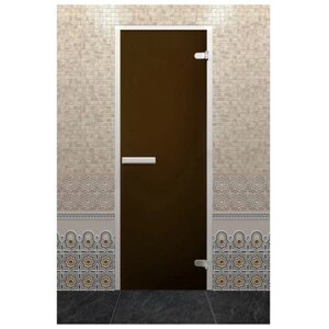 Глухая дверь Дорвуд хамам лайт бронза матовая, правая, 1900х700 мм, 1900х700 мм, коробка в комплекте, цвет: бронза