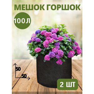 Горшок тканевый (мешок горшок) для растений BagPot - 100 л 2 шт.