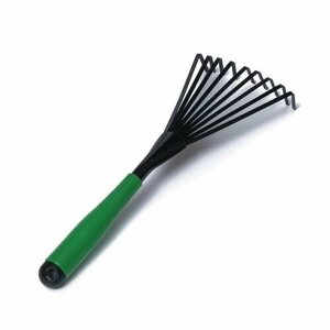 Грабли Greengo - Веерные, пластинчатые, длина 40 см, 9 зубцов, металл, пластиковая ручка, 1 шт.