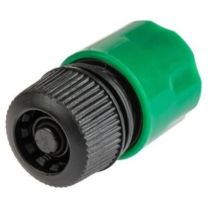 Greengo Коннектор с аквастопом, 1/2"12 мм), быстросъёмное соединение, рр-пластик