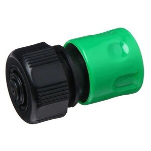 Greengo Коннектор с аквастопом, 5/8"16 мм), быстросъёмное соединение, рр-пластик