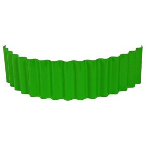 Greengo Ограждение для клумбы, 110 24 см, зелёное, «Волна»