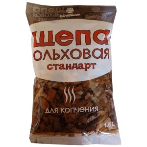 Grillkoff Щепа для копчения «Стандарт», ольха, 1.5 л, 0.25 кг, 1.5 л, 1 шт.