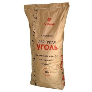 Grillkoff Уголь древесный для гриля «Стандарт», 10 кг