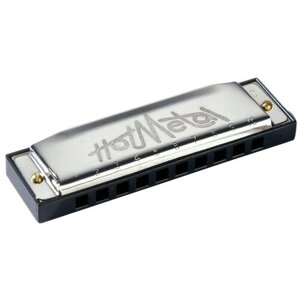 Губная гармошка Hohner Hot Metal (M57206X) черный/серебристый