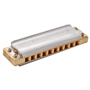 Губная гармошка Hohner Marine Band Thunderbird (M201114X) Eb Low, бежевый/серебристый