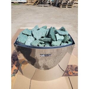 Хакасия Жадеит колотый камни для бани и сауны (размер 4-9 см) упаковка 10 кг
