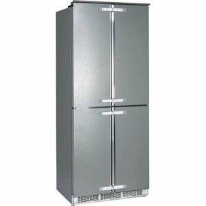 Холодильник HIBERG i-RFQB 550 NF встраиваемый, Cross Door, инвертор, Total No Frost, общий объем 387 литров, мультитемпературная зона, Air Flow, электронное управление, высота 1882 мм, нерж. сталь внутри, слайдерное