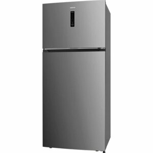 Холодильник HIBERG i-RFT 690 X, inverter А, No Frost, зона свежести, поворотный ледогенератор, сенсорный дисплей, 39 дБ, 552 л, нержавеющая сталь