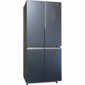 Холодильник HIBERG RFQ-590G GT, inverter А+No Frost, 38 дБ, 510 л, зона влажности, стерилизация воздуха, удаление пестицидов, серый графит