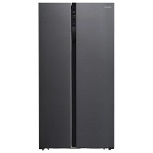 Холодильник HYUNDAI CS5003F, черная сталь