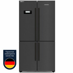 Холодильник многодверный Grundig GQN20130LXBR, No Frost, стальной антрацит