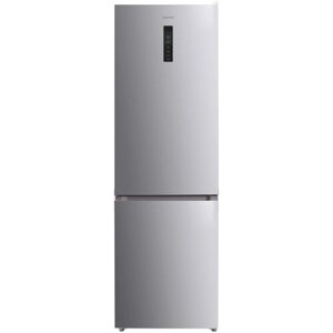 Холодильник NORDFROST RFC 350D NFS двухкамерный, 348 л объем, Total No Frost, серебристый