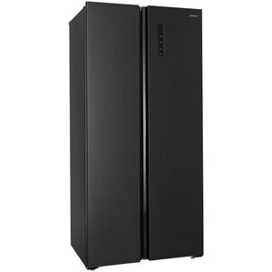 Холодильник NORDFROST RFS 480D NFB отдельностоящий, Side-by-Side, Total No Frost, 476 л объем, графитовый