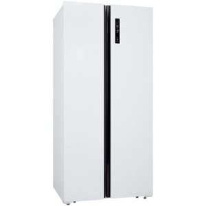 Холодильник NORDFROST RFS 480D NFW отдельностоящий, Side-by-Side, Total No Frost, 476 л объем, цвет белый