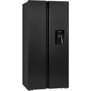 Холодильник NORDFROST RFS 484D NFXd, INVERTER, Total No Frost; Side-by-side, 472 л, Класс A, Диспенсер на двери, Ледогенератор механический поворотный, LED освещение, Электронный дисплей, Режимы «Суперзаморозка» и