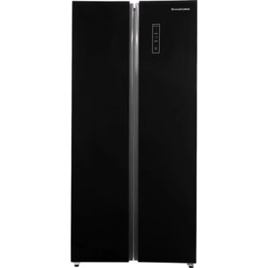 Холодильник SLU S473GY4EI, side by side, Full No Frost, черное стекло