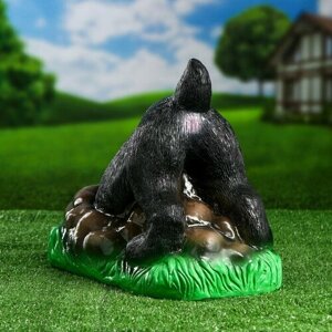 Хорошие сувениры Садовая фигура "Собака ищет клад" черная, 30см