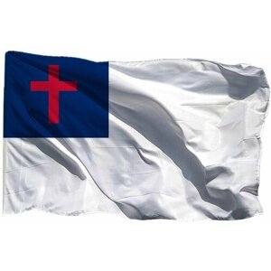 Христианский флаг на сетке, 70х105 см - для уличного флагштока