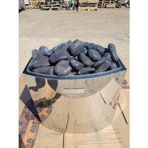 Хромит шлифованный камни для бани и сауны (фракция 4-8 см) упаковка 10 кг