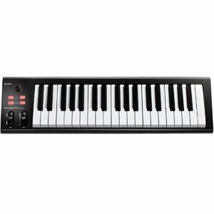 ICON iKeyboard 4 Nano - USB MIDI клавиатура, 37 полувзвешенных клавиш фортепианного типа чувствительных к скорости нажатия, колеса высоты тона и модуляции, двухфункциональный энкодер с LED индикатором, разъемы 2х1/4"