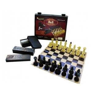Игра 3 в 1 малая (нарды, шахматы и шашки) 459-20