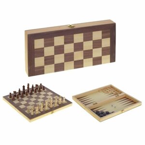 Игра настольная Нарды Шашки Шахматы Casaentera CE02-219821 345х180х45h