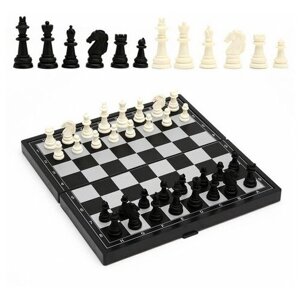 Игра настольная "Шахматы", магнитная доска, 24.5 х 24.5 см 2590516