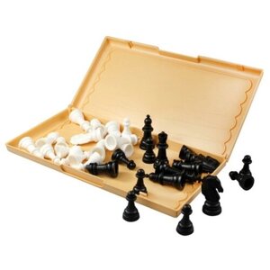 Игра настольная "Шашки-Шахматы" в пласт. коробке (мал, беж) 03881