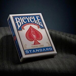 Игральные карты Bicycle Standard пластиковые синие