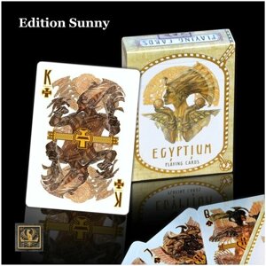 Игральные карты Egyptium 54 шт. Издание Sunny дизайнерские покерные карты Боги Египта / художественная колода с фольгированной коробкой, лучший подарок друзьям и близким. Размер 63х88 мм.
