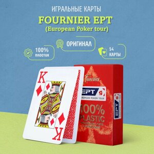 Игральные карты Fournier EPT (European Poker tour), красные