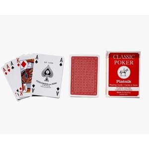 Игральные карты "Классик Покер" красны 55 листов Австрия