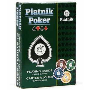 Игральные карты "Пятник Покер" 55 листов синяя рубашка