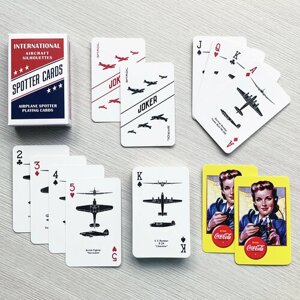 Игральные карты "Spotter cards"воздушного наблюдателя. Самолёты Второй мировой войны. Подарок лётчику и любителю авиации