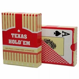 Игральные карты Texas Holden красные