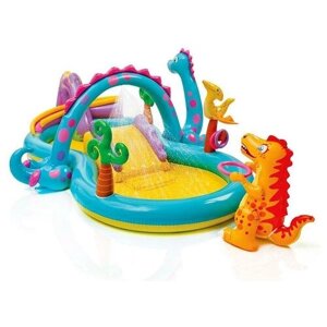 Игровой центр Intex Dinoland надувной, с горкой 333*229*112 см (57135NP)