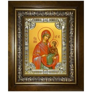 Икона Анна, мать Пресвятой Богородицы, 18х24 см, в окладе и киоте