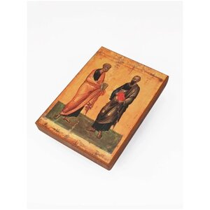 Икона "Апостолы Петр и Павел", размер иконы - 10x15