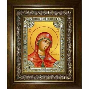 Икона Богородица Андрониковская, 18x24 см, со стразами, в деревянном киоте, арт вк-2913