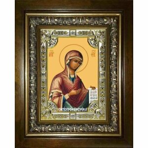 Икона Богородица Деисусная, 18x24 см, со стразами, в деревянном киоте, арт вк-2885