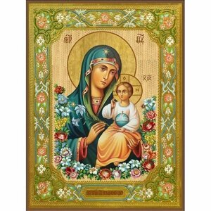 Икона Богородица Неувядаемый Цвет, арт ДМИ-053