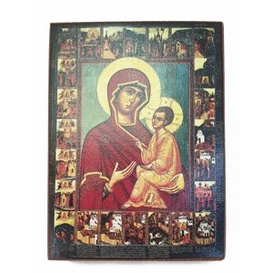 Икона "Богородица Тихвинская", размер иконы - 10x13